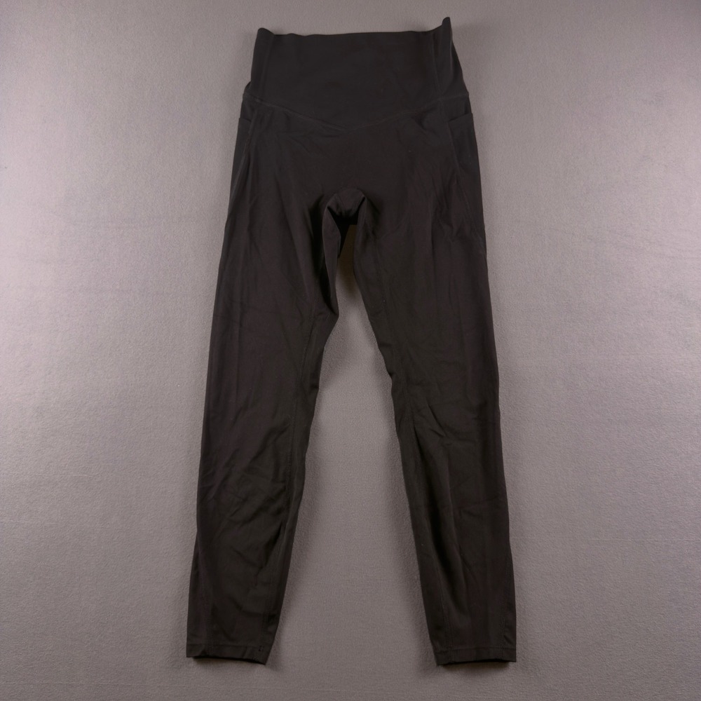 Halara Womens High Waisted 7/8 Leggings Black Side Pocket Size S 92BGF